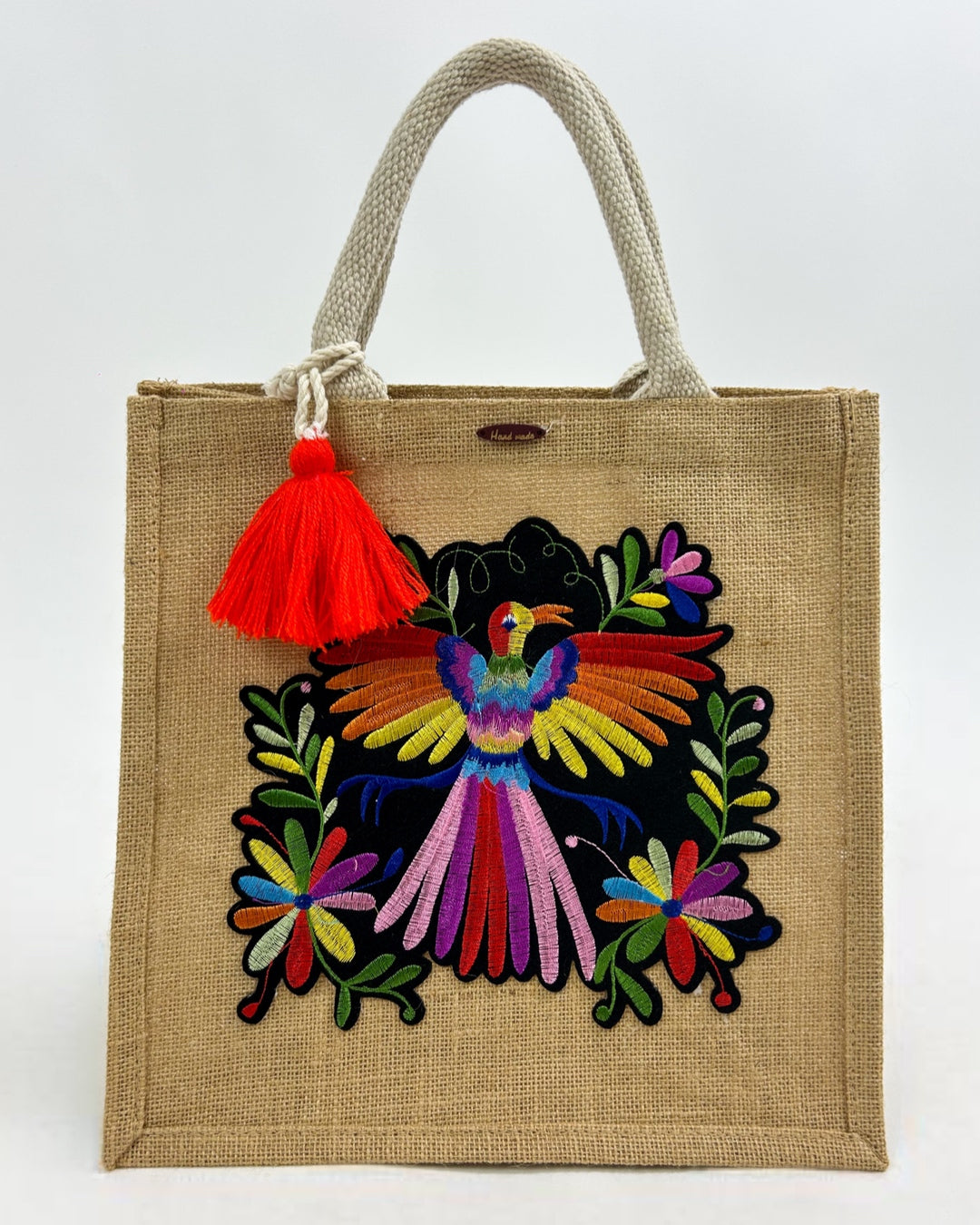 Bolsa Pajaro Con Flores