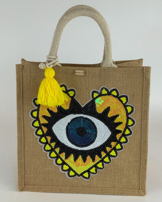 Bolsa Corazon Amarillo