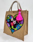 Bolsa Corazon Floreado